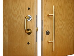 Sliding Door Accessible Toilet Lock - Brass £472.56 - Sliding Door